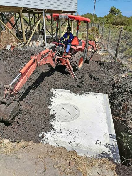 Conservancy tank install